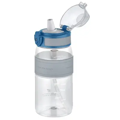 Uzspace Tritan Pipetli Suluk 440 ml Gri - 2