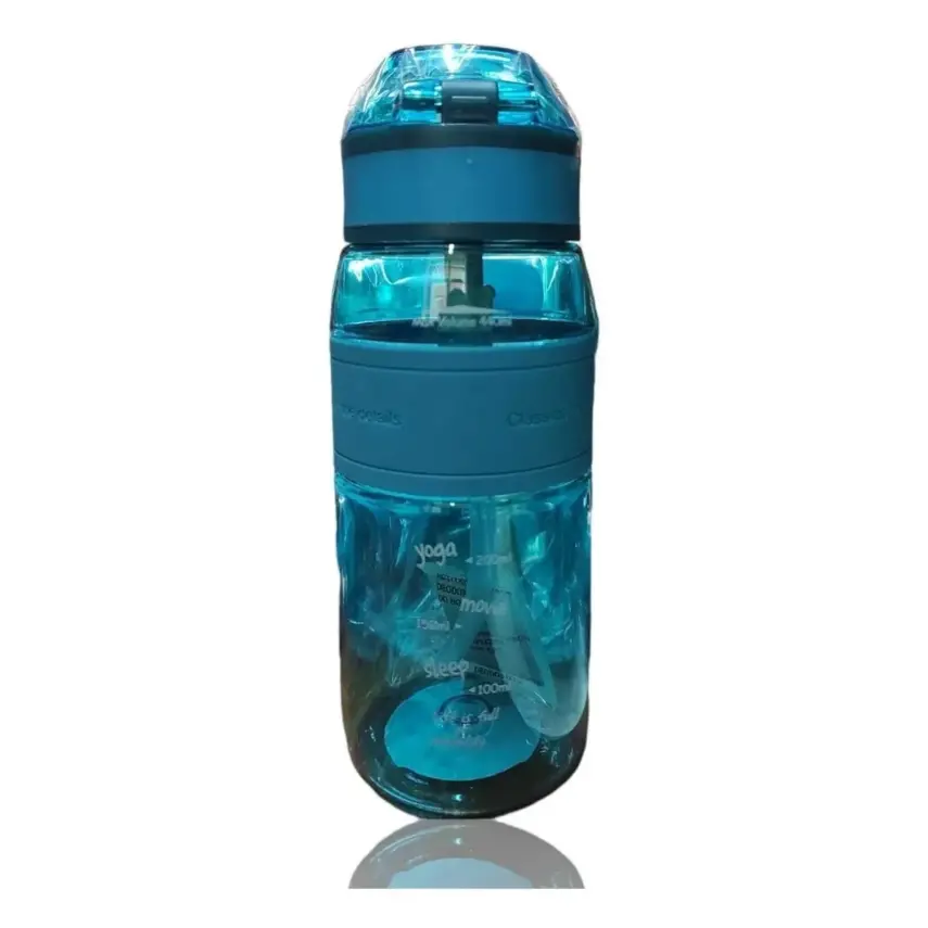 Uzspace Tritan Pipetli Suluk 440 ml Mavi - 1