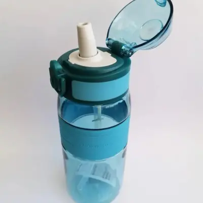 Uzspace Tritan Pipetli Suluk 600 ml Koyu Mavi (1)