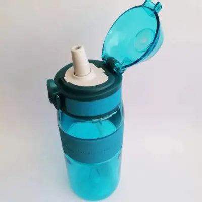 Uzspace Tritan Pipetli Suluk 600 ml Mavi (1)