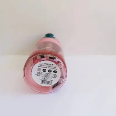 Uzspace Tritan Pipetli Suluk 600 ml Parlak Pembe (1)