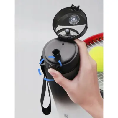 Uzspace Tritan Suluk 500 Ml Siyah-Beyaz (1)