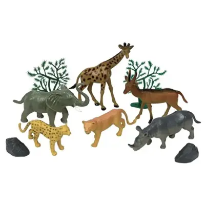 Vardem 10 Parça 9 inç Asorti Hayvan Seti - 1