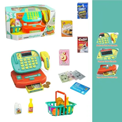 Vardem Aksesuarlı Işıklı, Hesap Makinalı Yazarkasa 29 Parça (1)