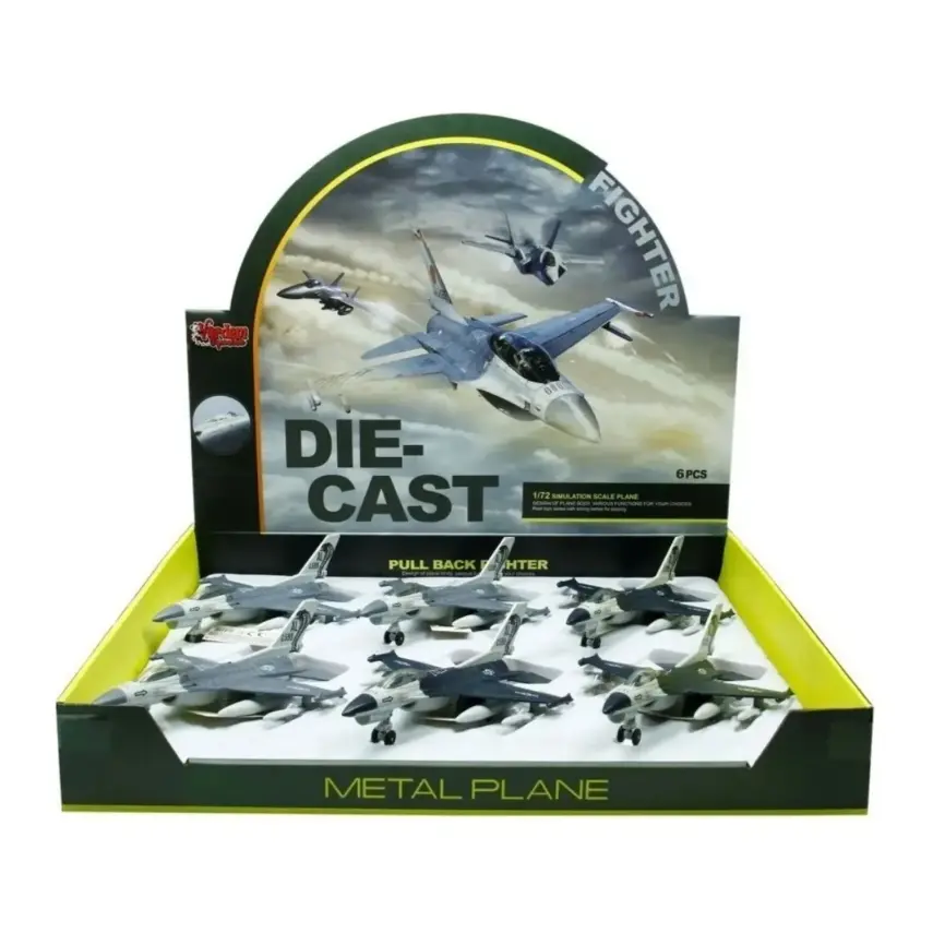 Vardem Çek Bırak AL-599 Metal Savaş Uçağı 1:72 - 1