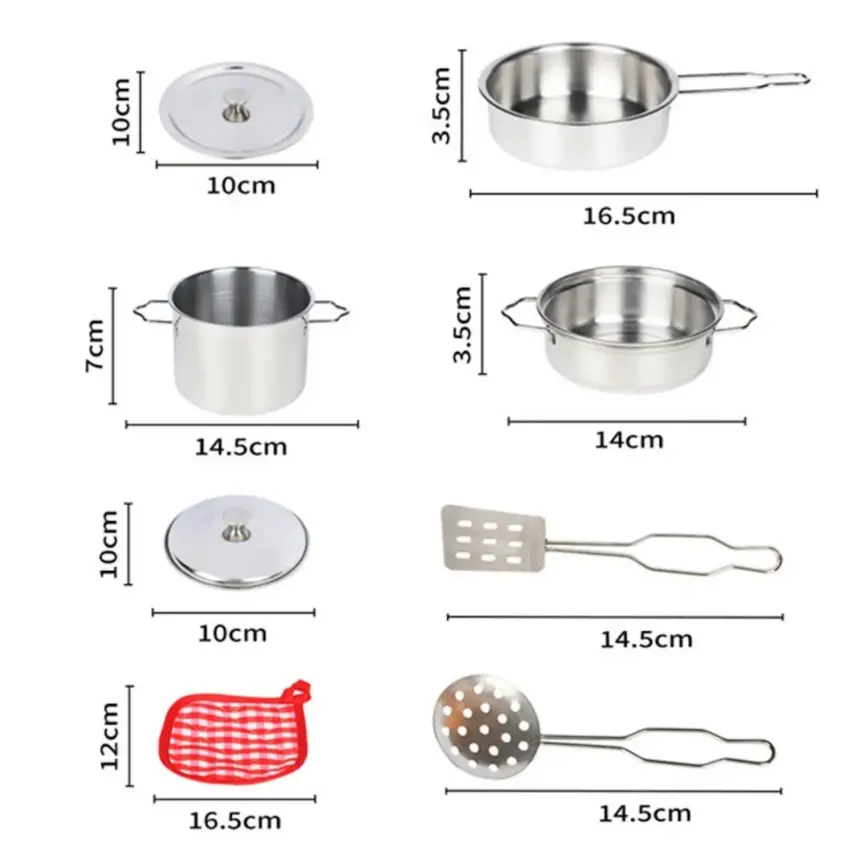 Vardem Çelik Tencere Tava Seti 8 Parça - 3