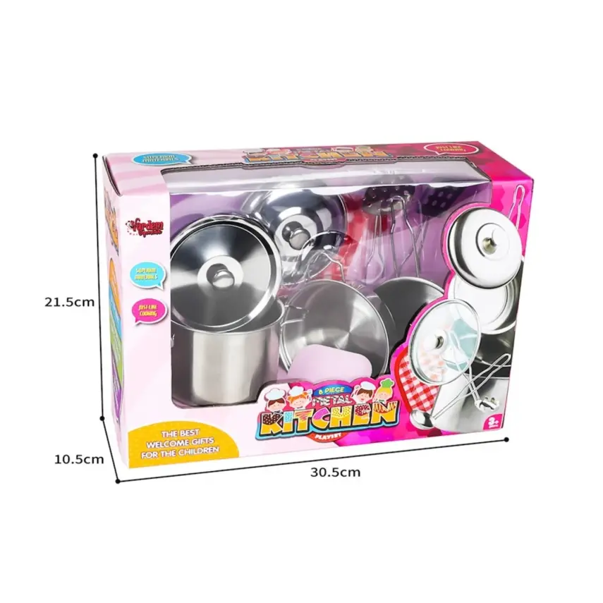 Vardem Çelik Tencere Tava Seti 8 Parça - 2