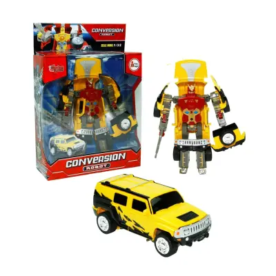 Vardem Conversion Işıklı Sesli Dönüşebilen Robot Araba - 4