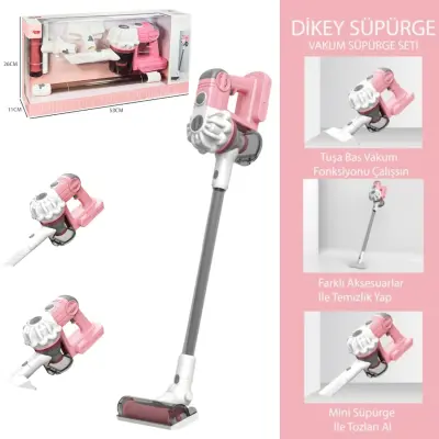 Vardem Dikey Elektrik Süpürgesi Pembe 3 in1 Ekranlı Kutu