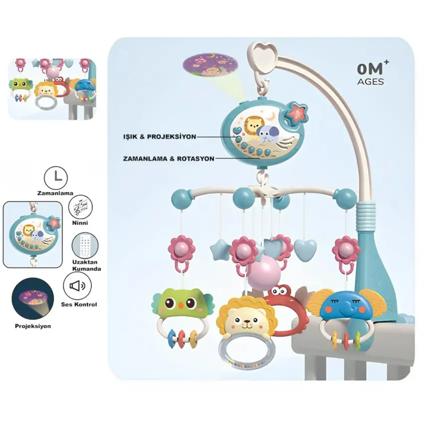 Vardem Işıklı Müzikli Bebek Dönencesi - 1