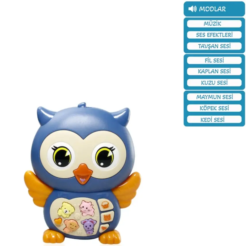 Vardem Işıklı ve Müzikli Baykuş Bebek Piyanosu - 1