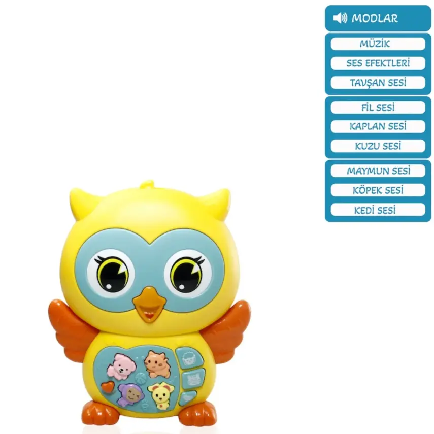 Vardem Işıklı ve Müzikli Baykuş Bebek Piyanosu - 2