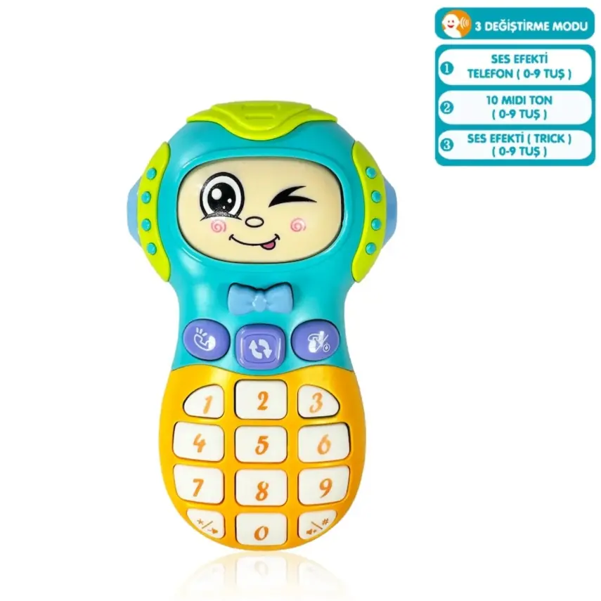 Vardem Işıklı ve Müzikli Cep Telefonu Bebek Piyanosu - 3