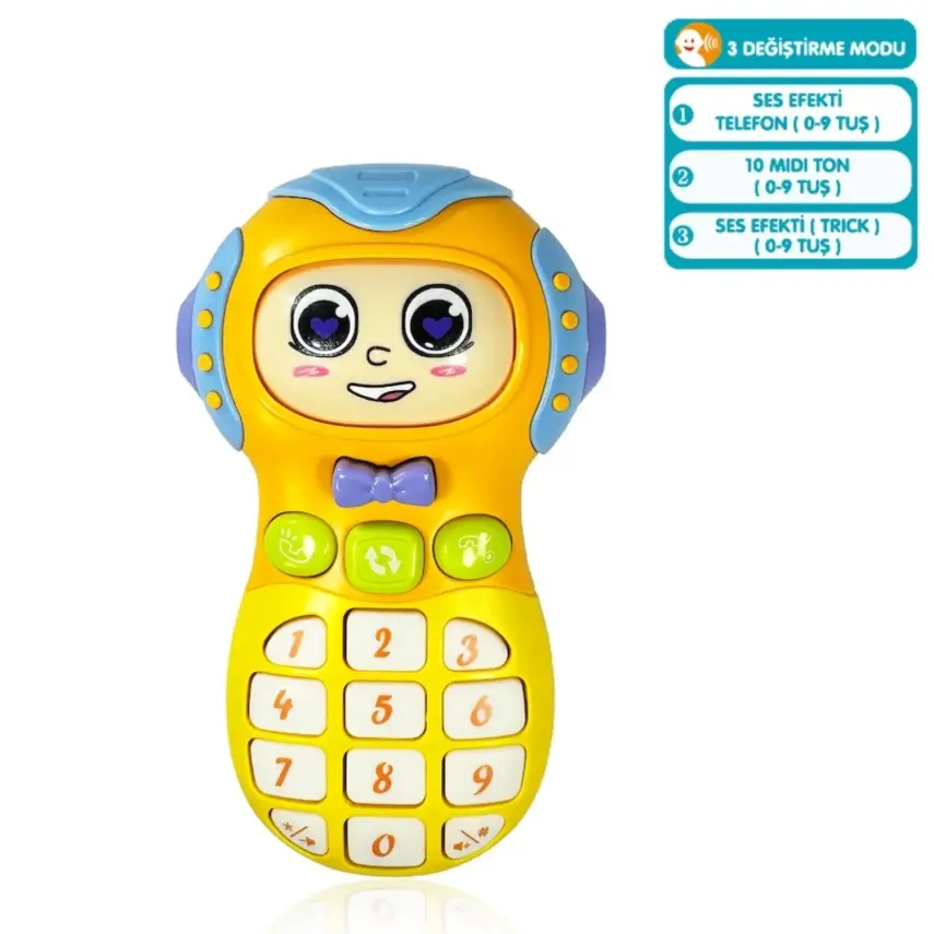 Vardem Işıklı ve Müzikli Cep Telefonu Bebek Piyanosu - 1