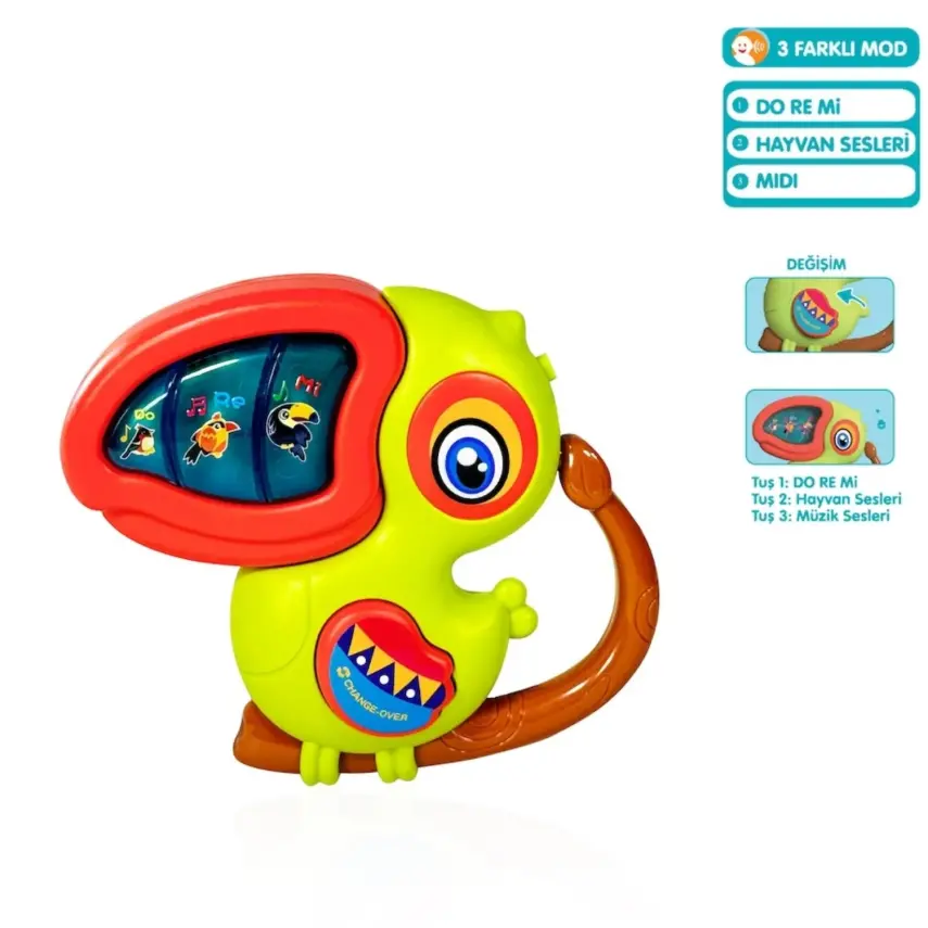 Vardem Işıklı ve Müzikli Kuş Bebek Piyanosu - 1