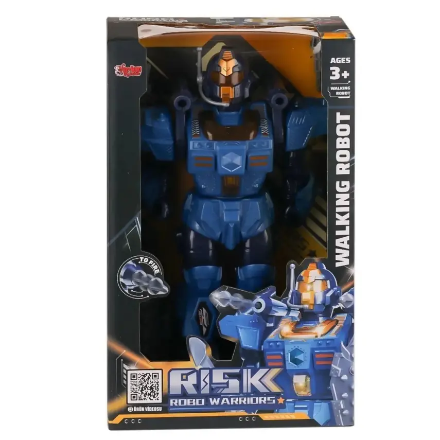 Vardem Işıklı ve Müzikli Roket Atan Pilli Savaşçı Robot - 3