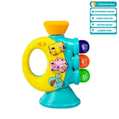 Vardem Işıklı ve Müzikli Trompet Bebek Piyanosu (1)