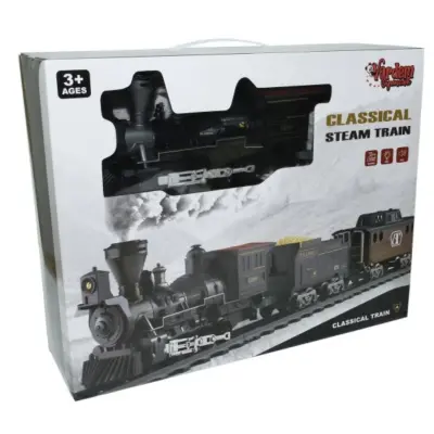 Vardem Işıklı ve Sesli 30 Parça Classic Buharlı Tren Set - 3