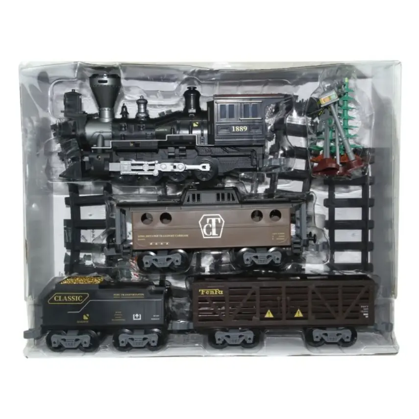 Vardem Işıklı ve Sesli 30 Parça Classic Buharlı Tren Set - 5