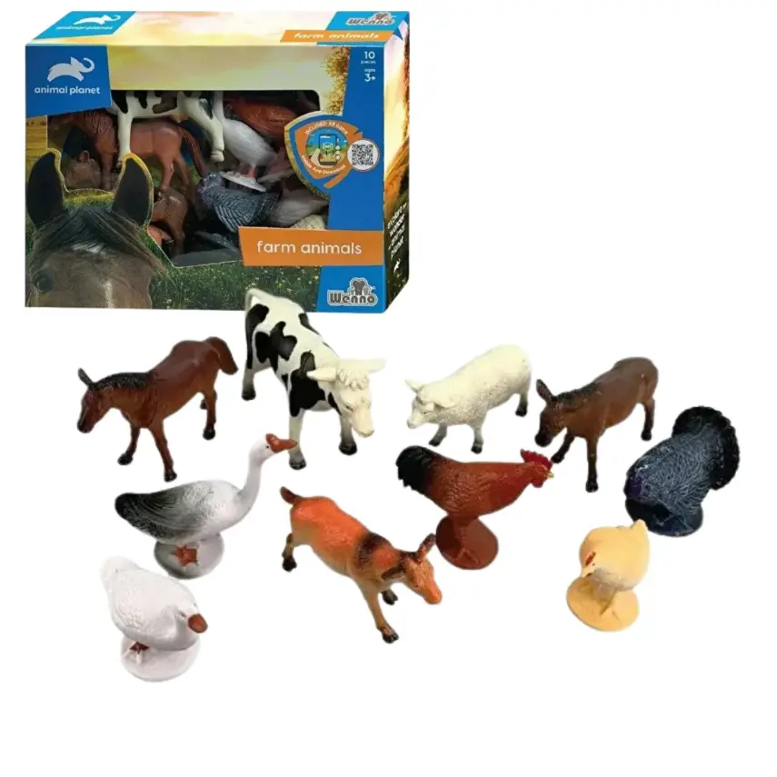 Vardem Kutulu 10 Parça Çiftlik Hayvanları Seti - 1