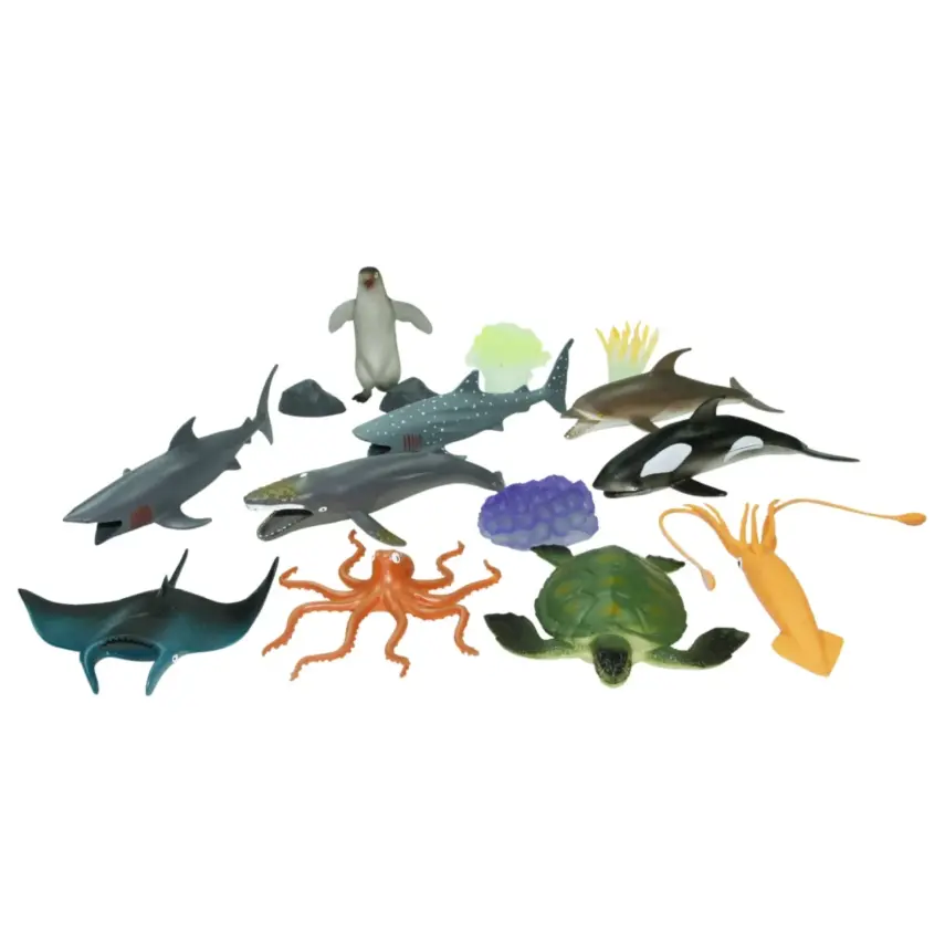 Vardem Kutulu 10 Parça Okyanus Hayvanları Seti - 3