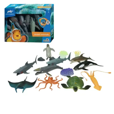 Vardem Kutulu 10 Parça Okyanus Hayvanları Seti