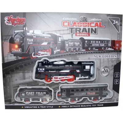 Vardem Kutulu 20 Parça Işıklı ve Sesli Classic Model Tren Set - 3