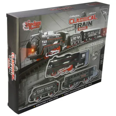 Vardem Kutulu 20 Parça Işıklı ve Sesli Classic Model Tren Set - 4
