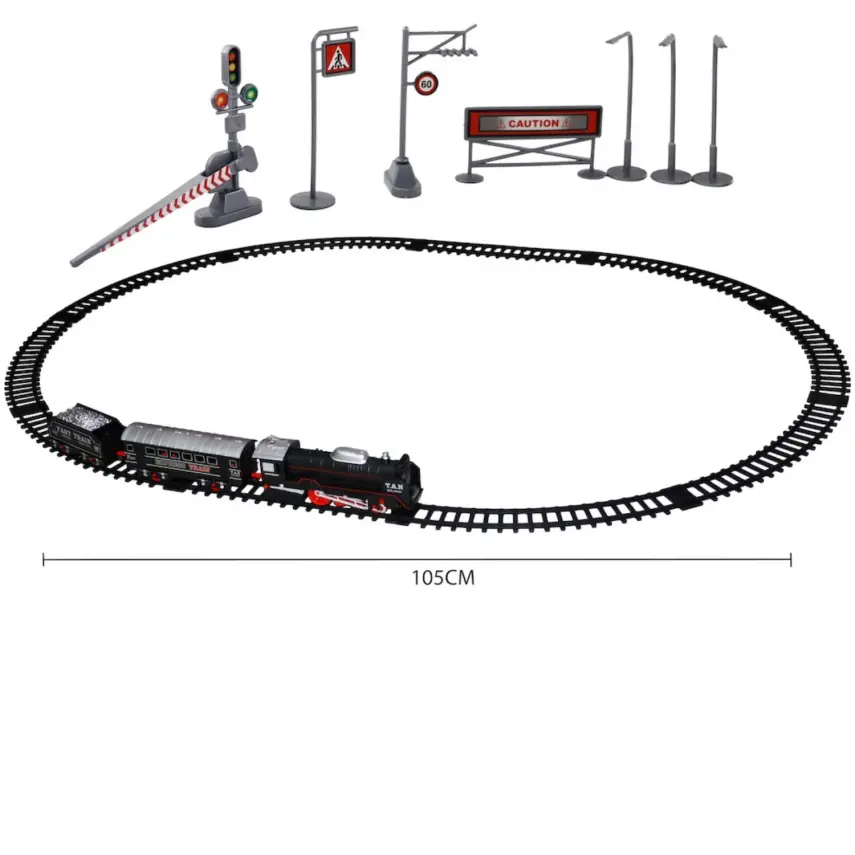 Vardem Kutulu 20 Parça Işıklı ve Sesli Classic Model Tren Set - 1