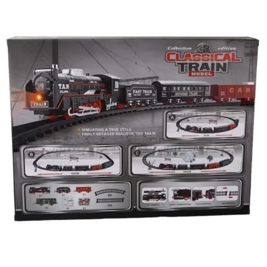 Vardem Kutulu 23 Parça Işıklı ve Sesli Classic Model Tren Set - 3