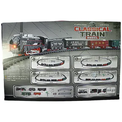 Vardem Kutulu 26 Parça Işıklı ve Sesli Classic Model Tren Set (1)