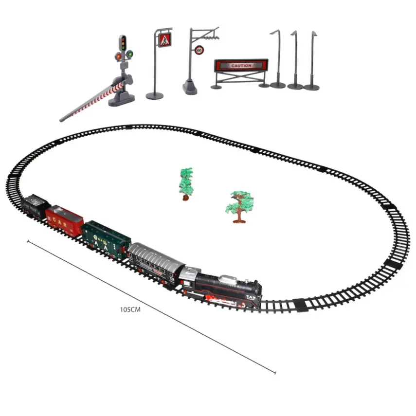 Vardem Kutulu 26 Parça Işıklı ve Sesli Classic Model Tren Set - 4