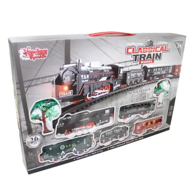Vardem Kutulu 26 Parça Işıklı ve Sesli Classic Model Tren Set