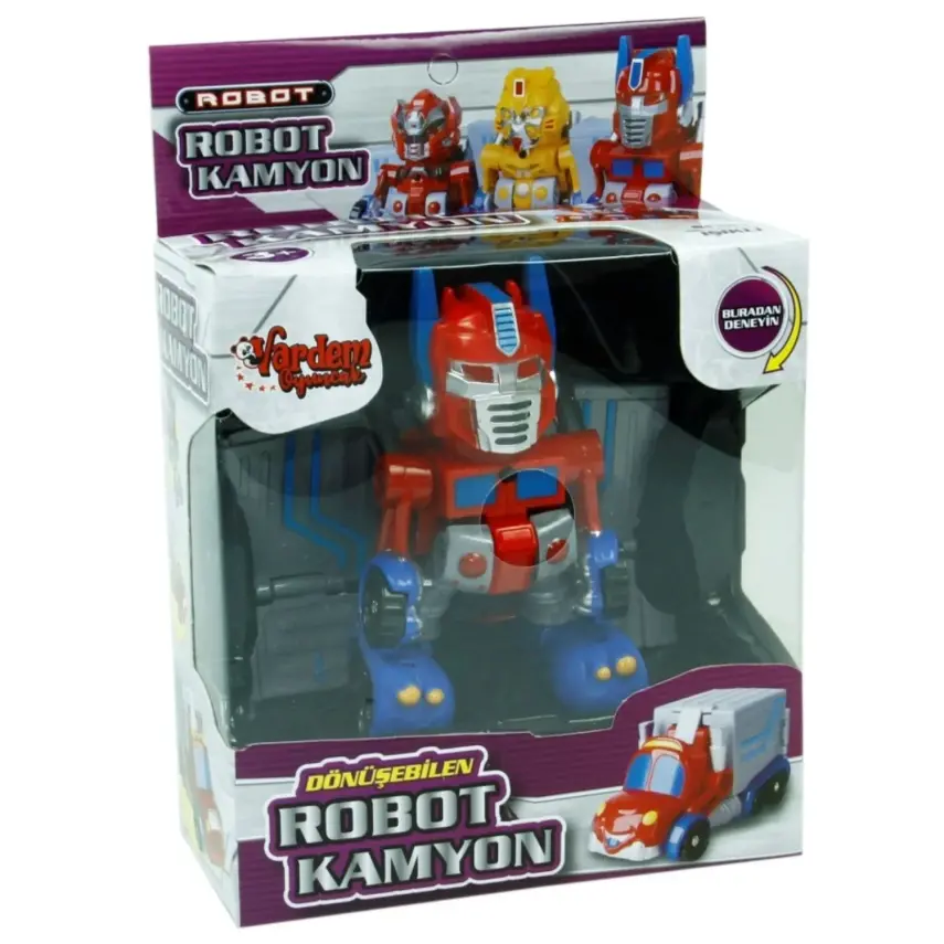Vardem Kutulu Dönüşebilen Mini Robot Kamyon - 4