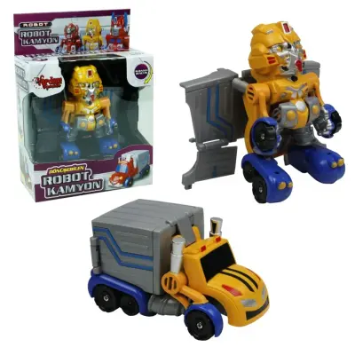 Vardem Kutulu Dönüşebilen Mini Robot Kamyon - 2
