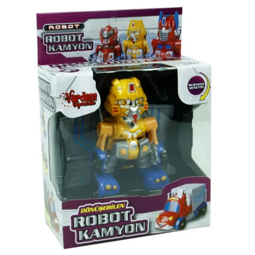 Vardem Kutulu Dönüşebilen Mini Robot Kamyon - 5