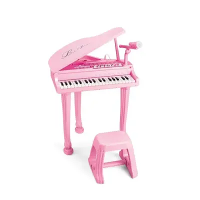 Vardem Mikrofonlu Mp3 Çalar Büyük Pembe Piyano 37 Tuşlu - 1