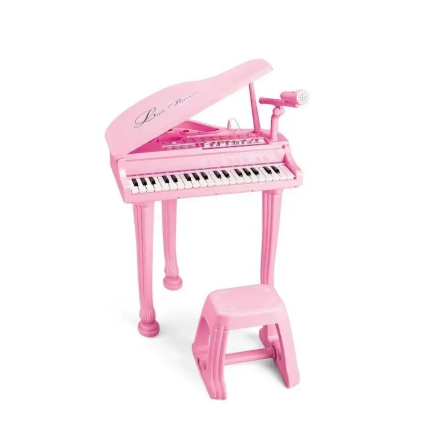 Vardem Mikrofonlu Mp3 Çalar Büyük Pembe Piyano 37 Tuşlu - 1
