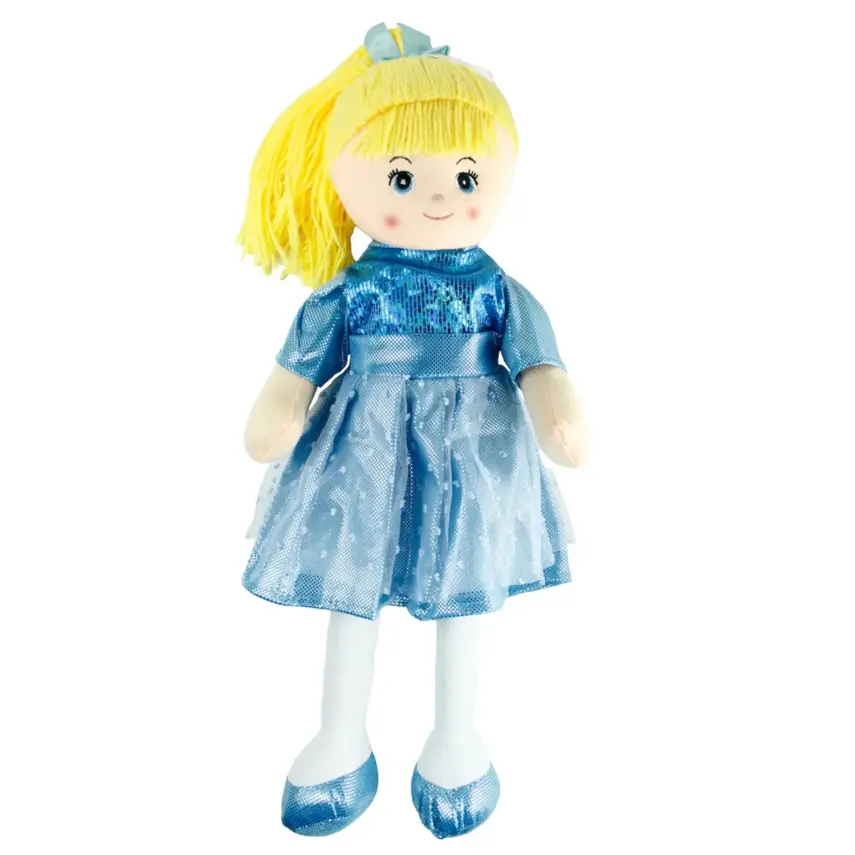 Vardem Parlak Elbiseli Bez Bebek 50 cm  - 3