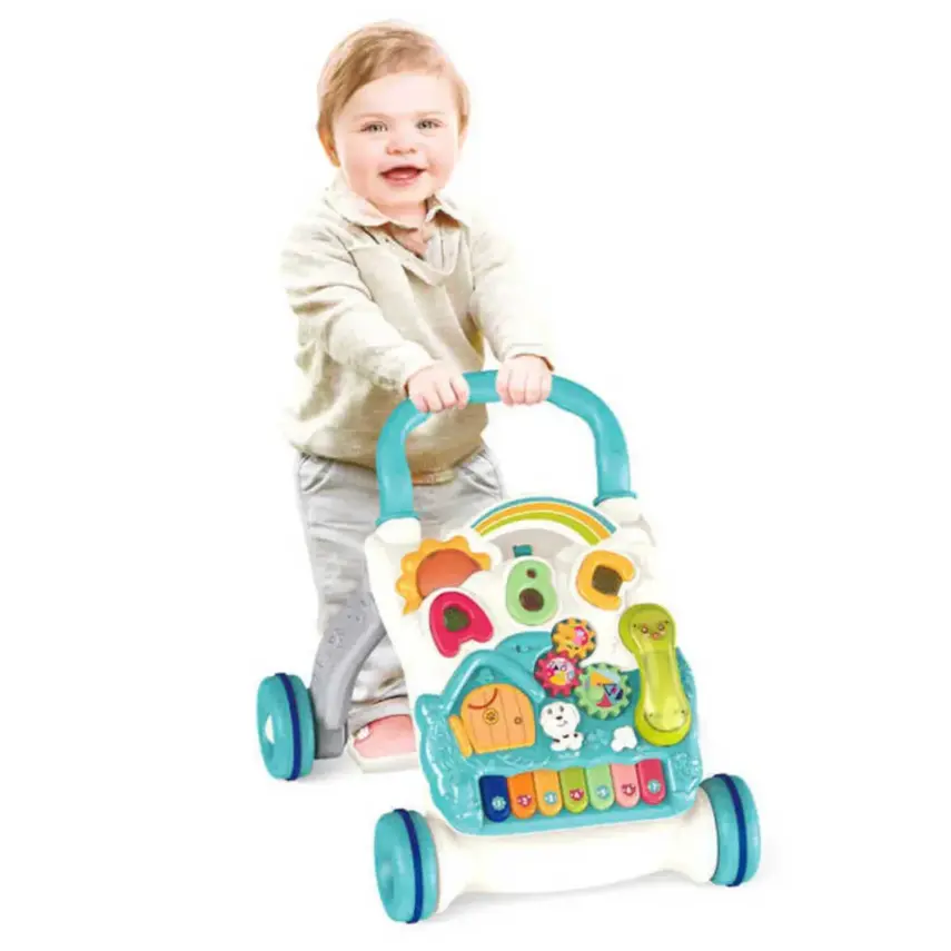 Vardem Piyanolu 4in1 Turkuaz Bebek Yürüteci Turkuaz - 2