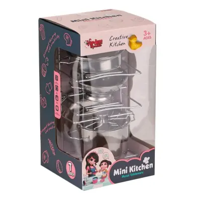 Vardem Raflı Çelik Tencere Tava Seti 8 Parça - 4