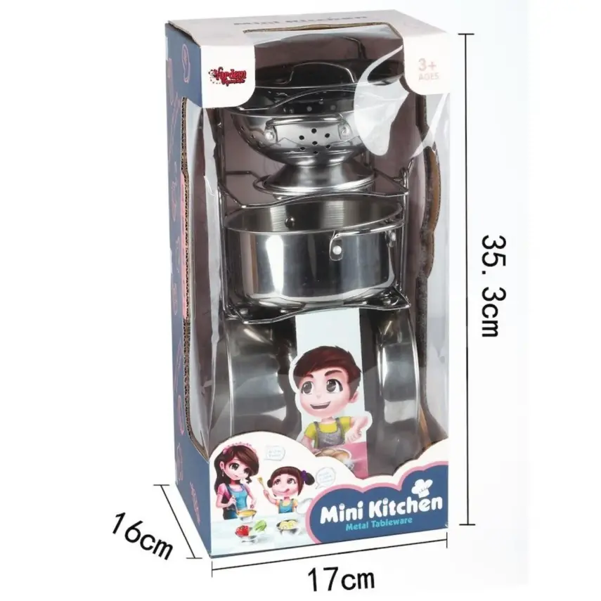 Vardem Raflı Çelik Tencere Tava Seti 8 Parça - 3