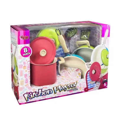 Vardem Renkli Emaye Tencere Tava Seti 8 Parça - 2