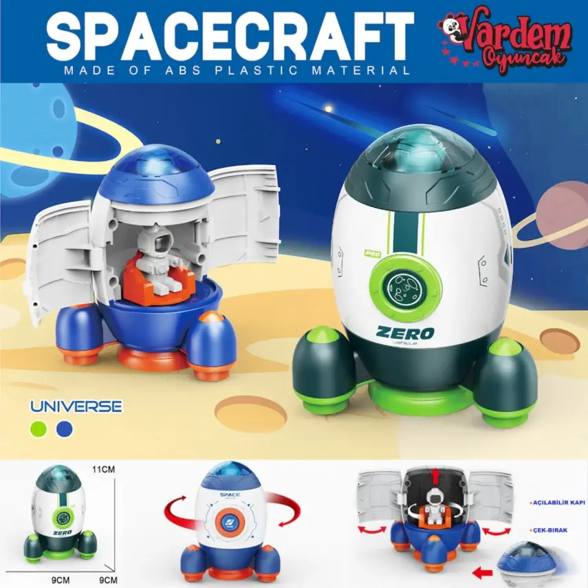 Vardem Sürtmeli Astronotlu Uzay Roketi - 2