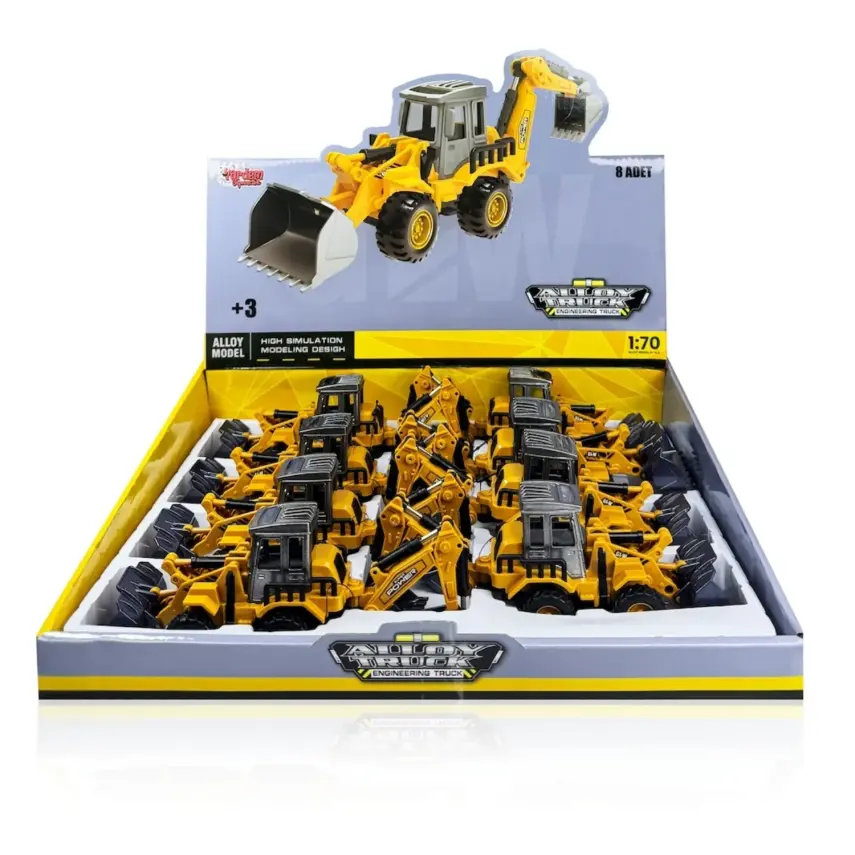 Vardem Sürtmeli Metal 1:70 Kazıcı Ve Yükleyici - 3