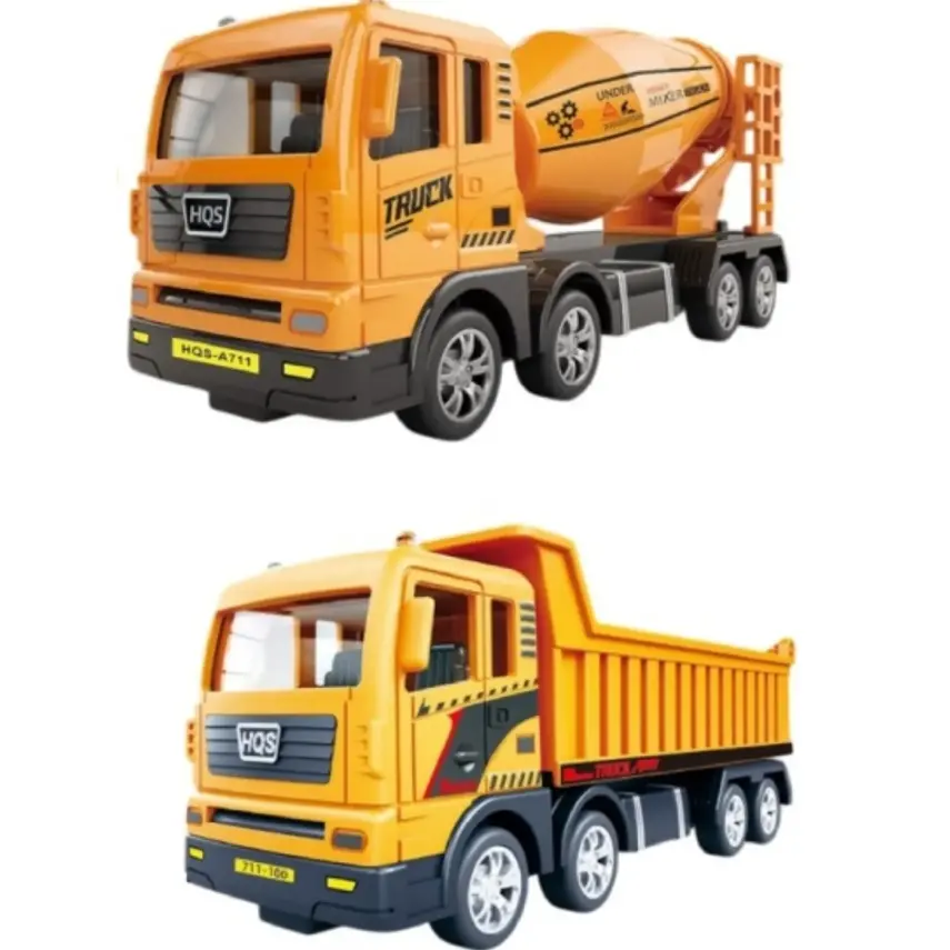 Vardem Sürtmeli Sarı Beton Mikseri veya Hafriyat Kamyonu 1:50 - 1