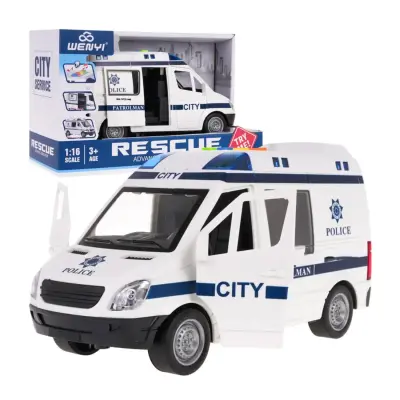 Vardem Sürtmeli Sesli Işıklı Ambulans Ve Polis Arabası 1:16