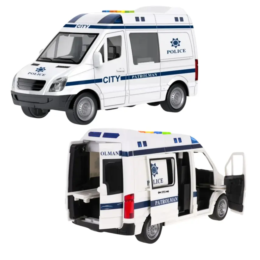 Vardem Sürtmeli Sesli Işıklı Ambulans Ve Polis Arabası 1:16 - 3
