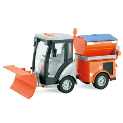 Vardem Sürtmeli Sesli Işıklı Kar Küreme Aracı (Yol Temizlik Aracı) 1:16