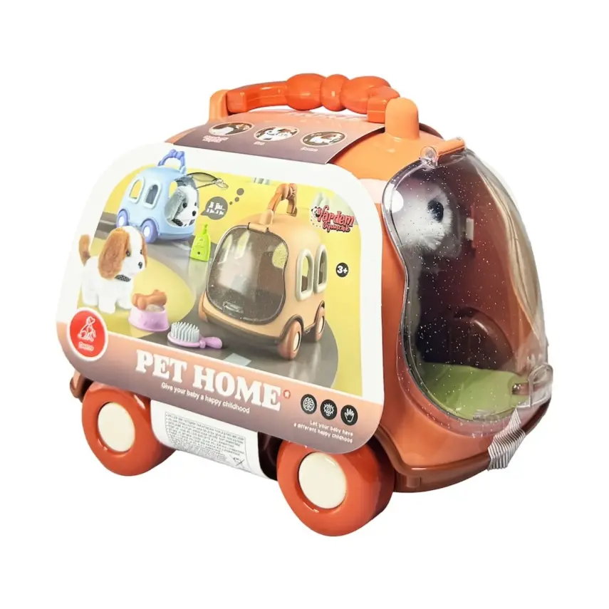 Vardem Taşıma Araba Çantalı Hareketli Pilli Köpek Set - 5